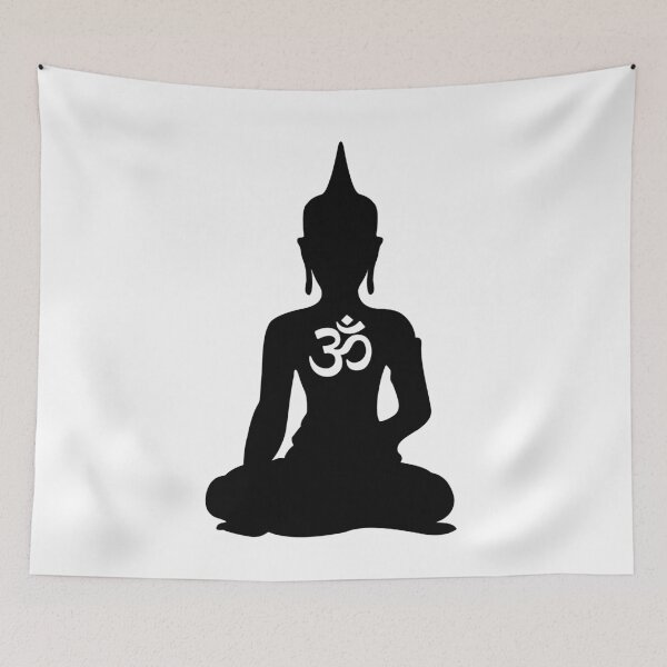 Item preview, Simple Buddha with Hindu Om Symbol designed and sold by XOOXOO.