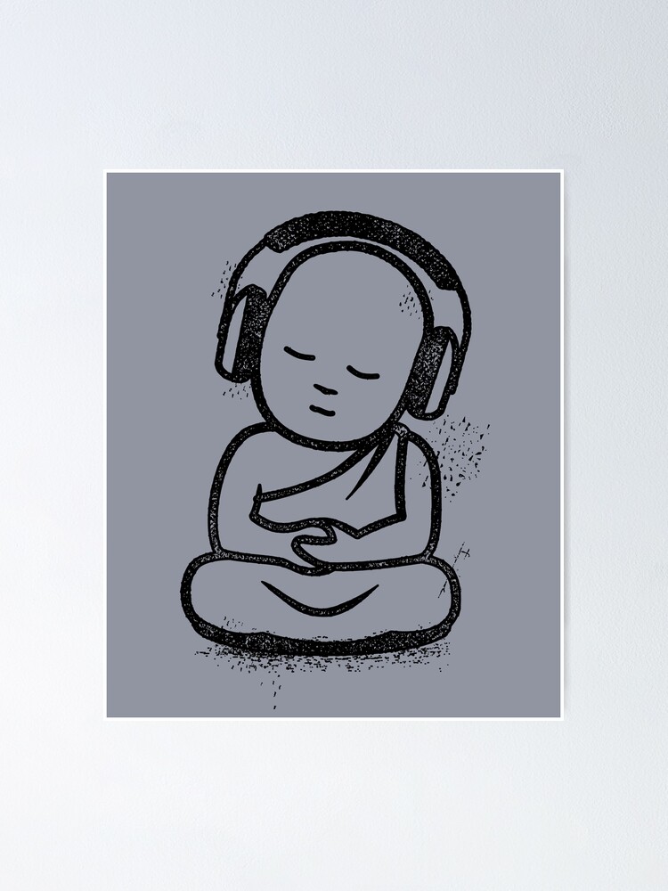 Buddha Headphones - Buddhist for Poster propellerhead DJ\