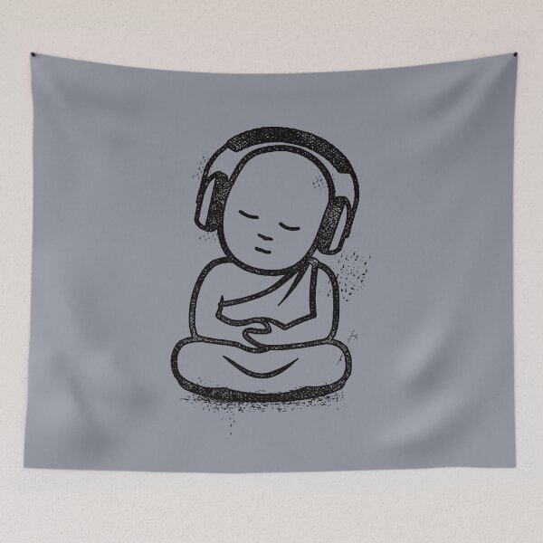 Item preview, Buddha Headphones - Buddhist Monk DJ designed and sold by propellerhead.