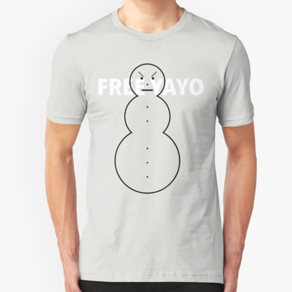 FREE YAYO - Angry Snowman Slim Fit T-Shirt