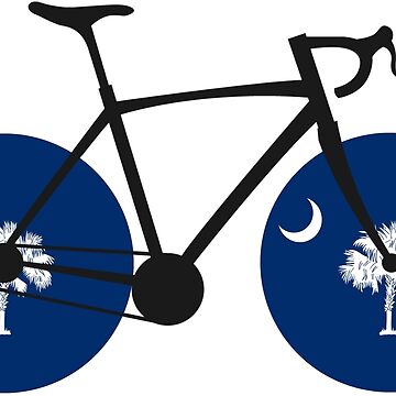Artwork thumbnail, South Carolina Flag Bicycle by Esskay Designs