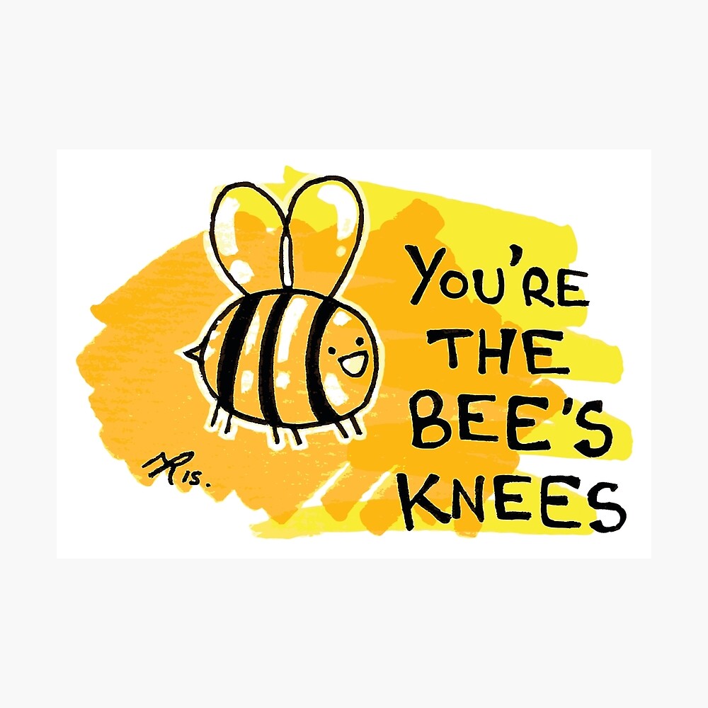 Bee s knees. Bee's Knees идиома. Коленки пчелы идиома. Пчелиные колени. ООО коленки пчелы.