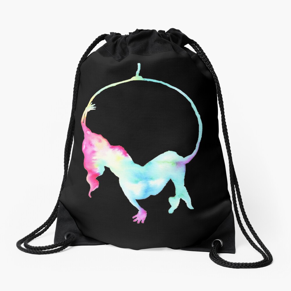 Aerial hoop - aerialist Drawstring Bag