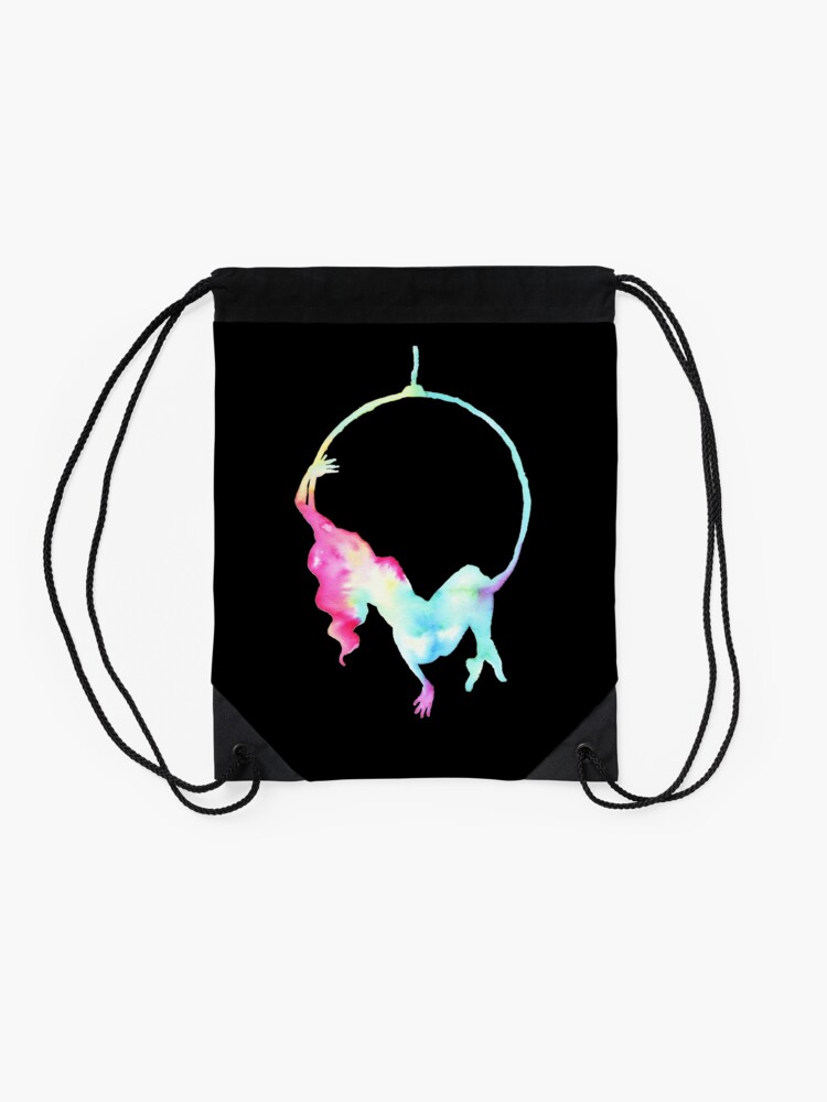 Alternate view of Aerial hoop - aerialist Drawstring Bag