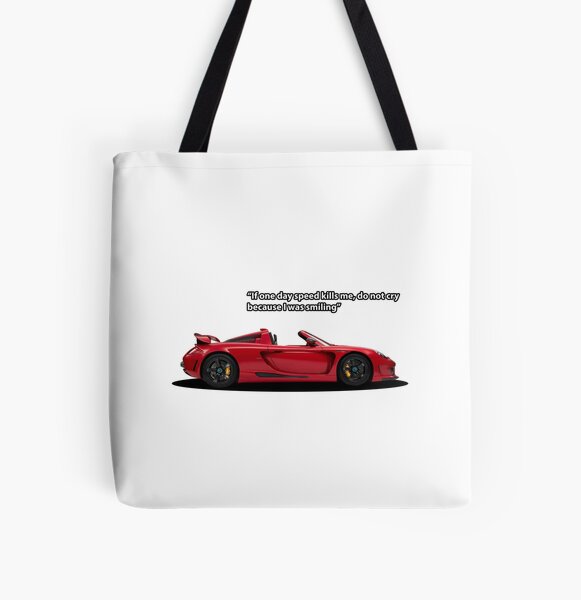 Carrera GT Tribute All Over Print Tote Bag