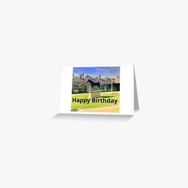 Happy birthday Frankel the racehorse - Newmarket cards Greeting Card