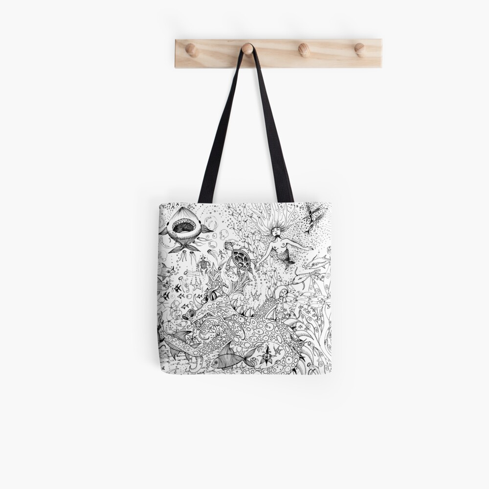 Watery Wonder World Tote Bag