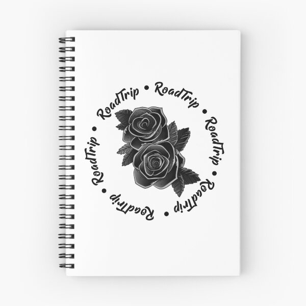 Item preview, RoadTrip - rosas blancas y negras designed and sold by DesignerGibson.