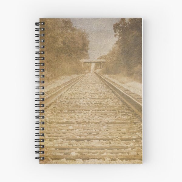 Item preview, Rustic Rail Railroad Tracks Rail Track Art A577 designed and sold by byNicol.