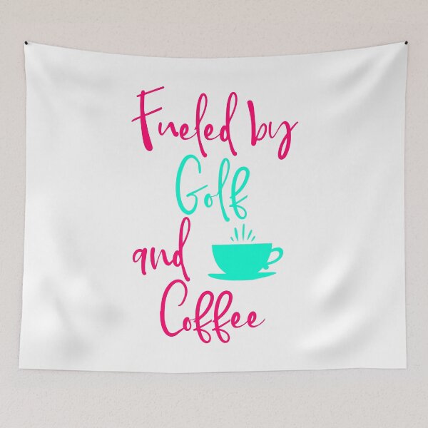 Item preview, Fueled by Golf and Coffee Fun Golfer Fun Quote designed and sold by at85productions.