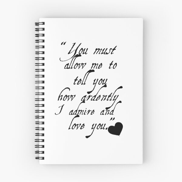 Item preview, Literature Lovers' Pride and Prejudice Inspired "Admire and Love" designed and sold by mulberrydragon.
