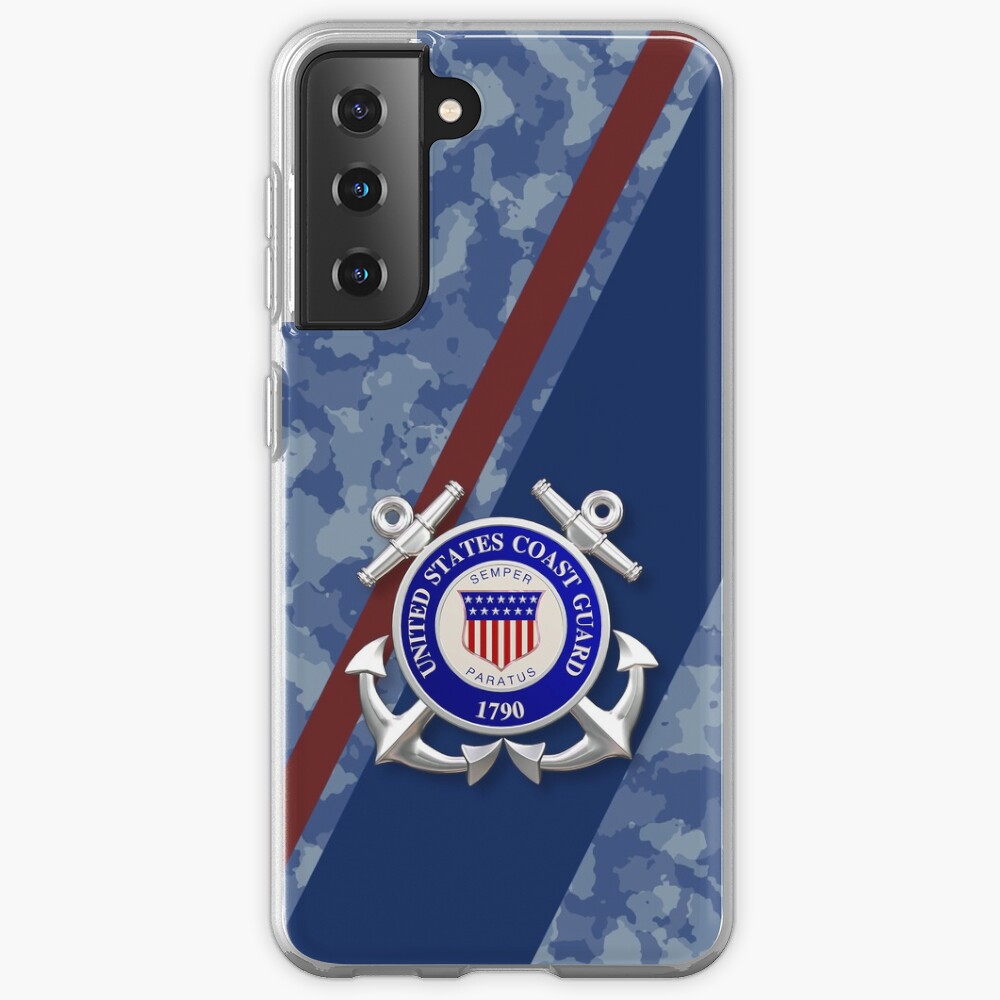 "United States Coast Guard Phone Cover" Case & Skin for Samsung Galaxy by FantasySkyArt Redbubble
