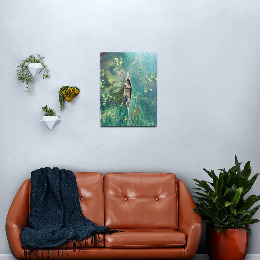 Beneath the Lillies Metal Print