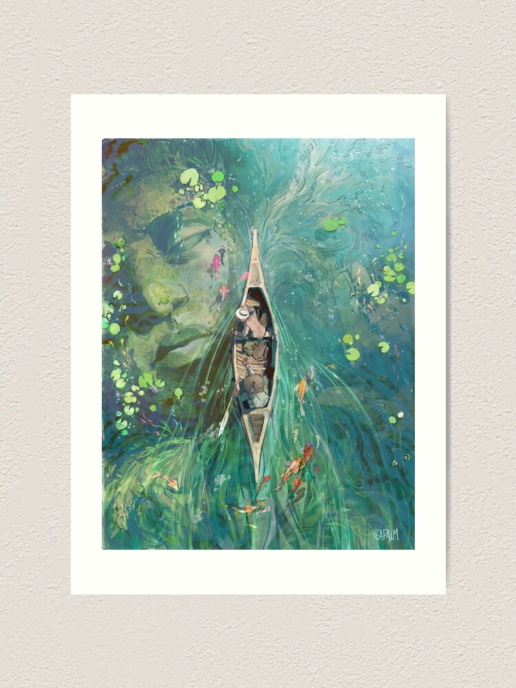 Alternate view of Beneath the Lillies Art Print
