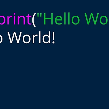 Artwork thumbnail, Hello World! Python programming by IuriiVlasenko