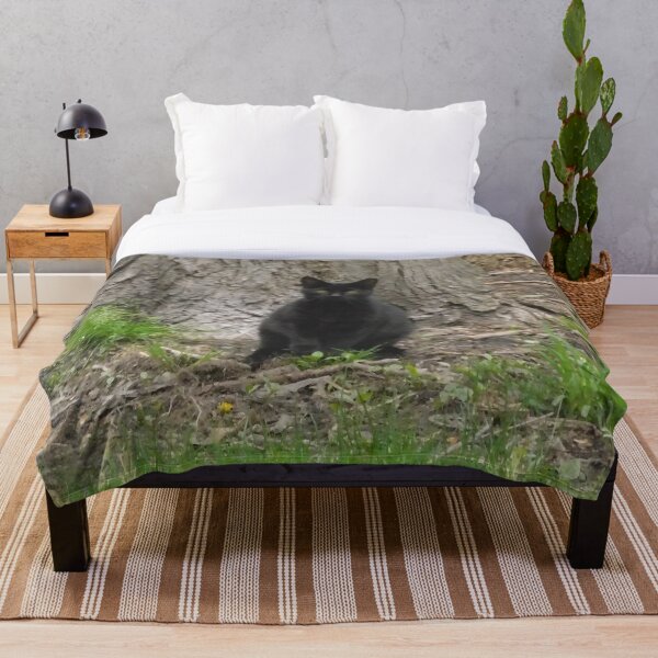 Item preview, Black Cat Sitting in Front of Tree designed and sold by priesterjen.
