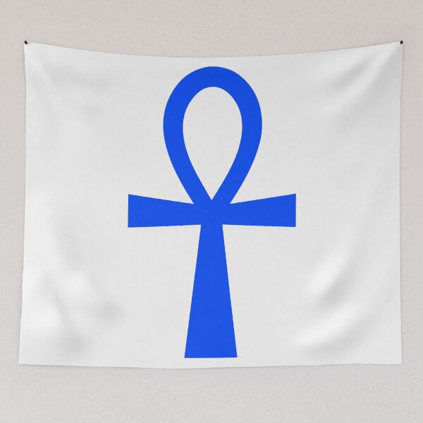 Item preview, Blue Ankh Hieroglyph Symbol designed and sold by Andrew Browne.