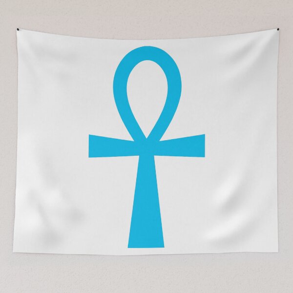 Item preview, Cyan Ankh Hieroglyph Symbol designed and sold by Andrew Browne.
