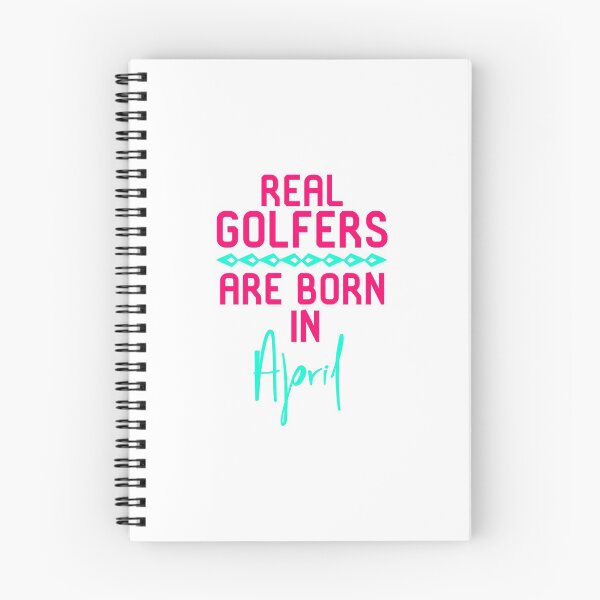 Item preview, Real Golfers Are Born in April Fun Golfer Gift designed and sold by at85productions.