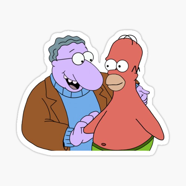 Vista previa del artículo con la obra «Sr. Dink y Patrick Simpson», diseñado y vendido por zactonight.