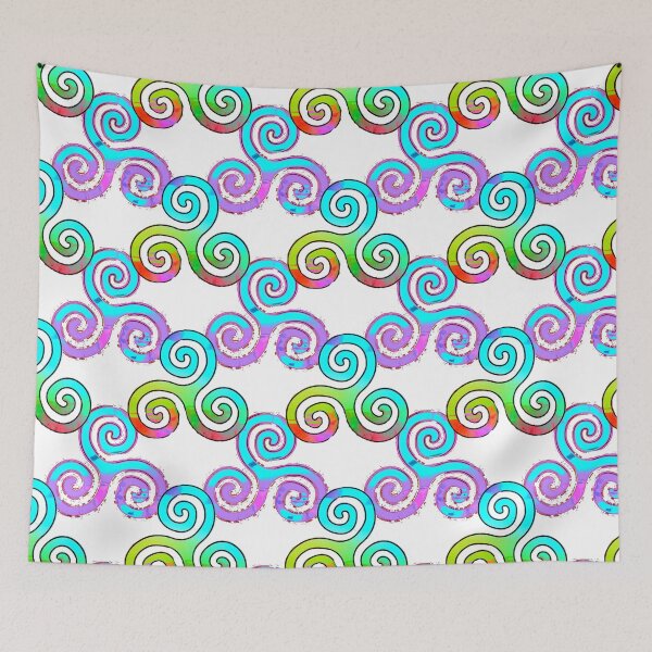 Item preview, Rainbow triskelion pattern designed and sold by maiNuoire.