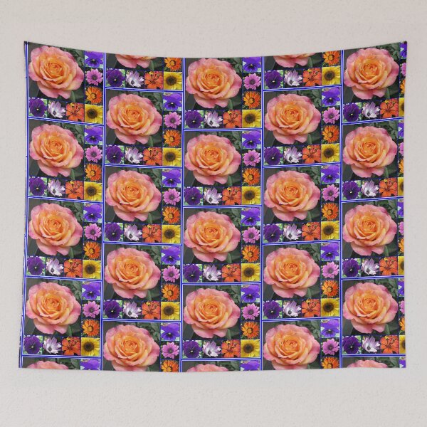 Item preview, Flowers of Summer Collage featuring Radiant Rose Beauty designed and sold by BlueMoonRose.
