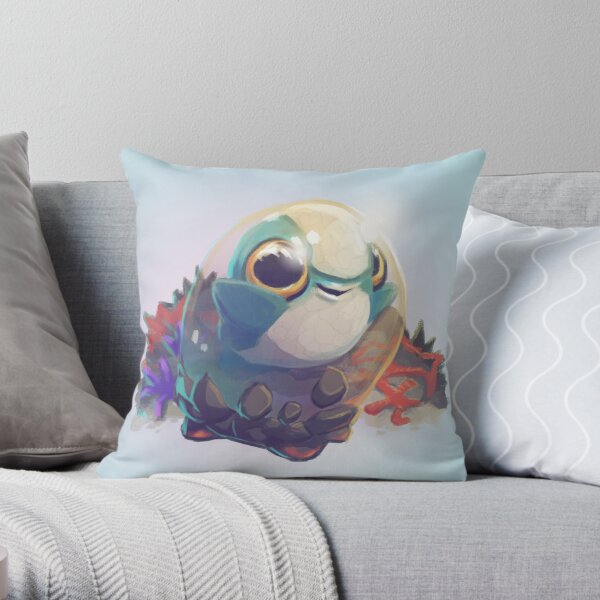 Cuddlefish Baby - Subnautica Throw Pillow
