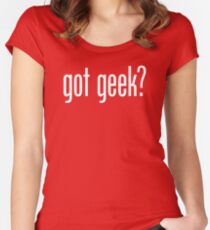 got geek? Women's Fitted Scoop T-Shirt