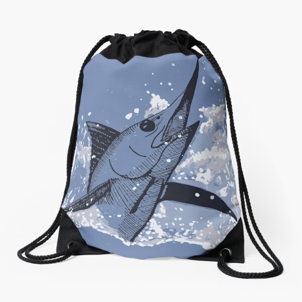 Sailfish Logo Drawstring Bag Blue