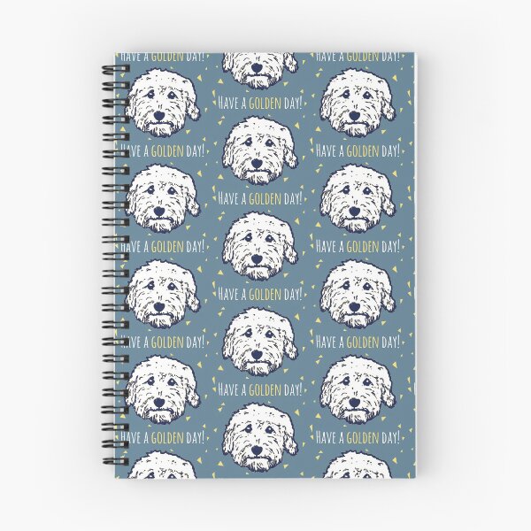 Item preview, Have a Goldendoodle day in blue - Goldendoodle gifts - Goldendoodle mom sticker designed and sold by smooshfaceutd.