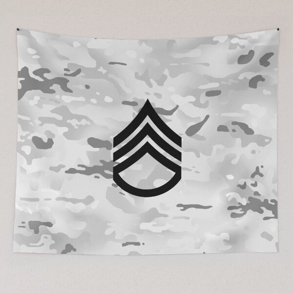 Item preview, Staff Sergeant (Winter Camo) designed and sold by Jared Davies.