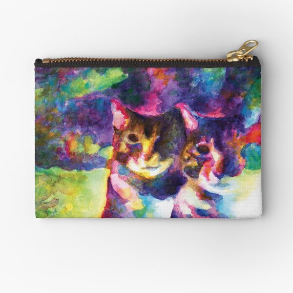 ghost cat Zipper Pouch