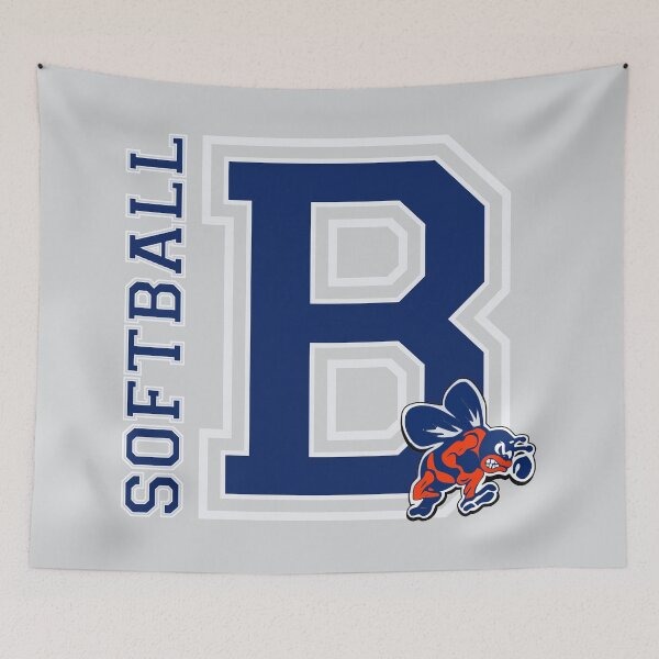 Item preview, Copy of Bridgman B Softball blue designed and sold by Mommylife.