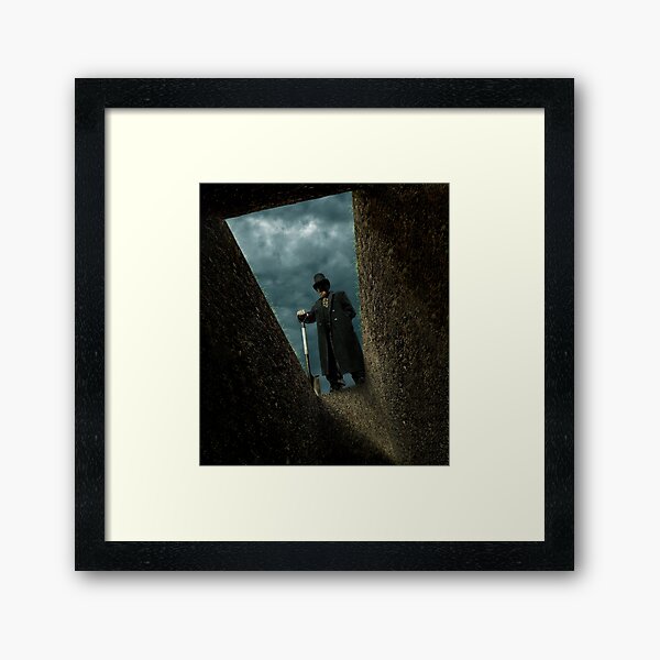 My hands are painted Red Framed Art Print