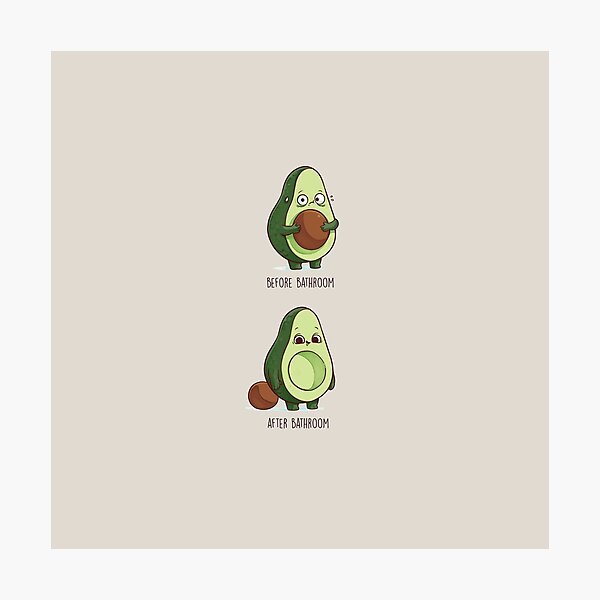 Avocado Bathroom Time Photographic Print