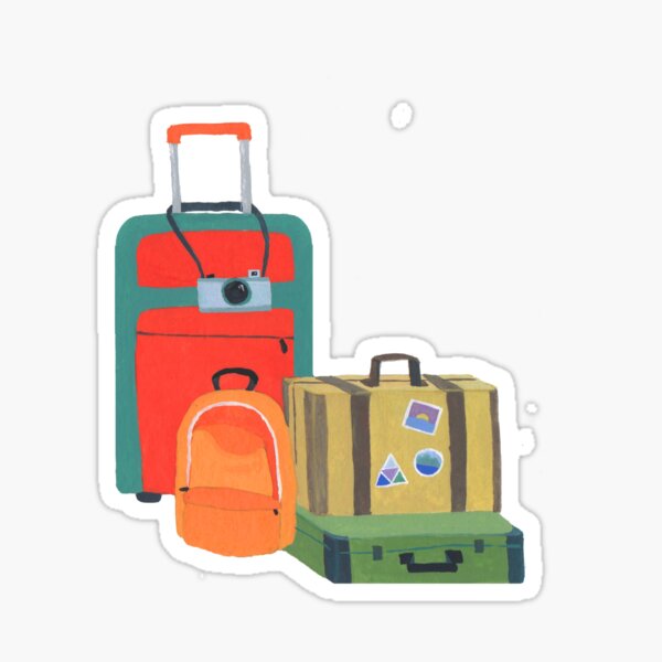 Desire to travel without having to pack Sticker