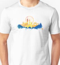 London skyline map city blue Unisex T-Shirt