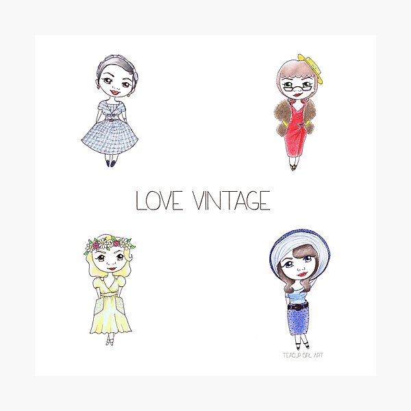 Love Vintage Photographic Print