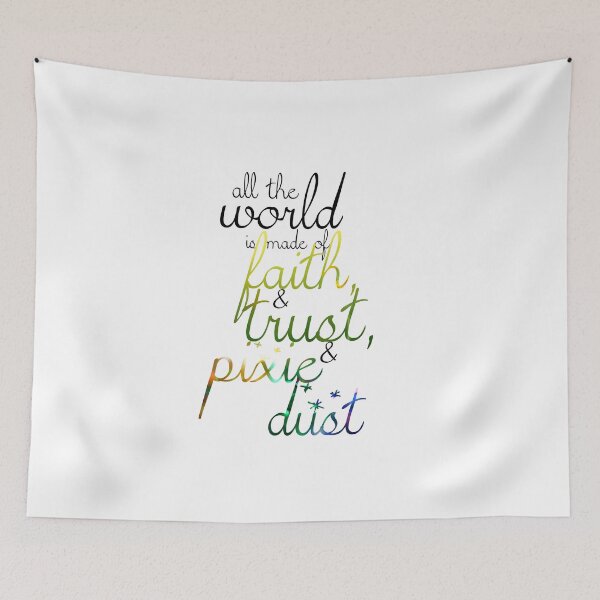 Item preview, Literature Lovers' Peter Pan Inspired "Faith and Trust and Pixie Dust" designed and sold by mulberrydragon.