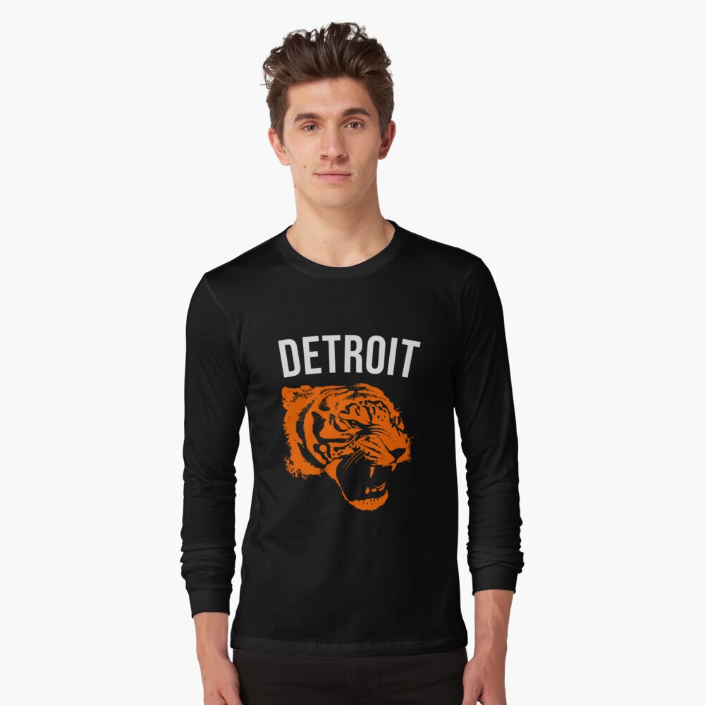 Vintage Detroit Tiger Design Essential T-Shirt for Sale by n--o--n