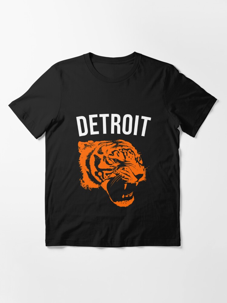 Vintage Detroit Tiger Design Essential T-Shirt for Sale by n--o--n