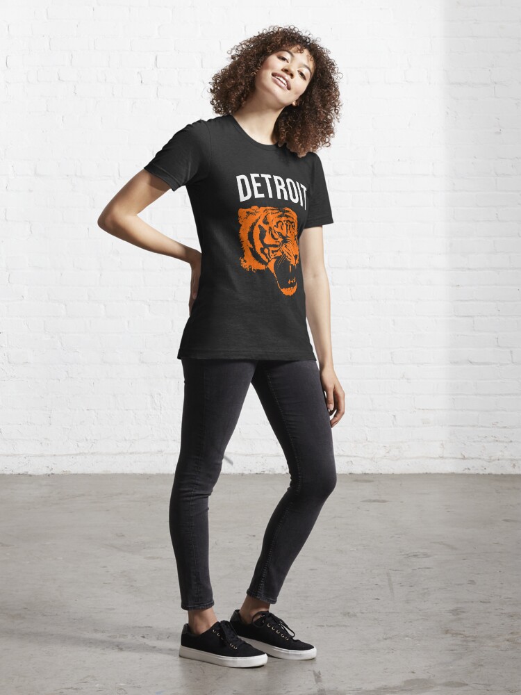 Vintage Detroit Tiger Design Essential T-Shirt for Sale by n--o--n