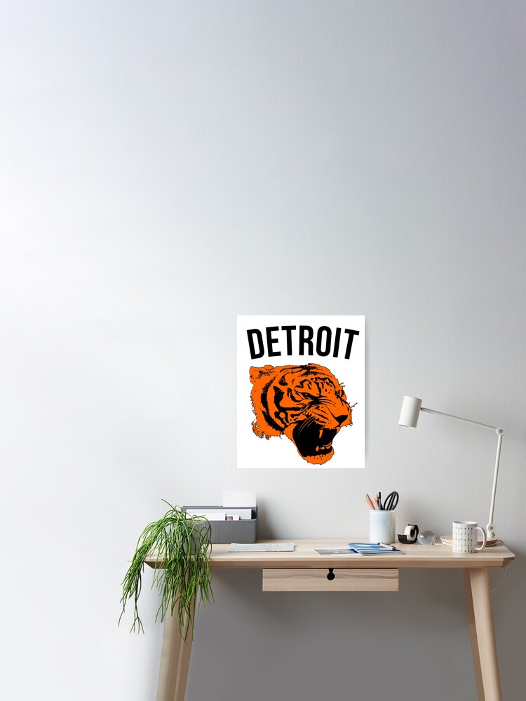 Vintage Detroit Tiger Design Poster for Sale by n--o--n