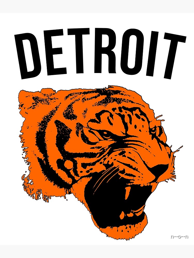 Vintage Detroit Tiger Design Poster for Sale by n--o--n