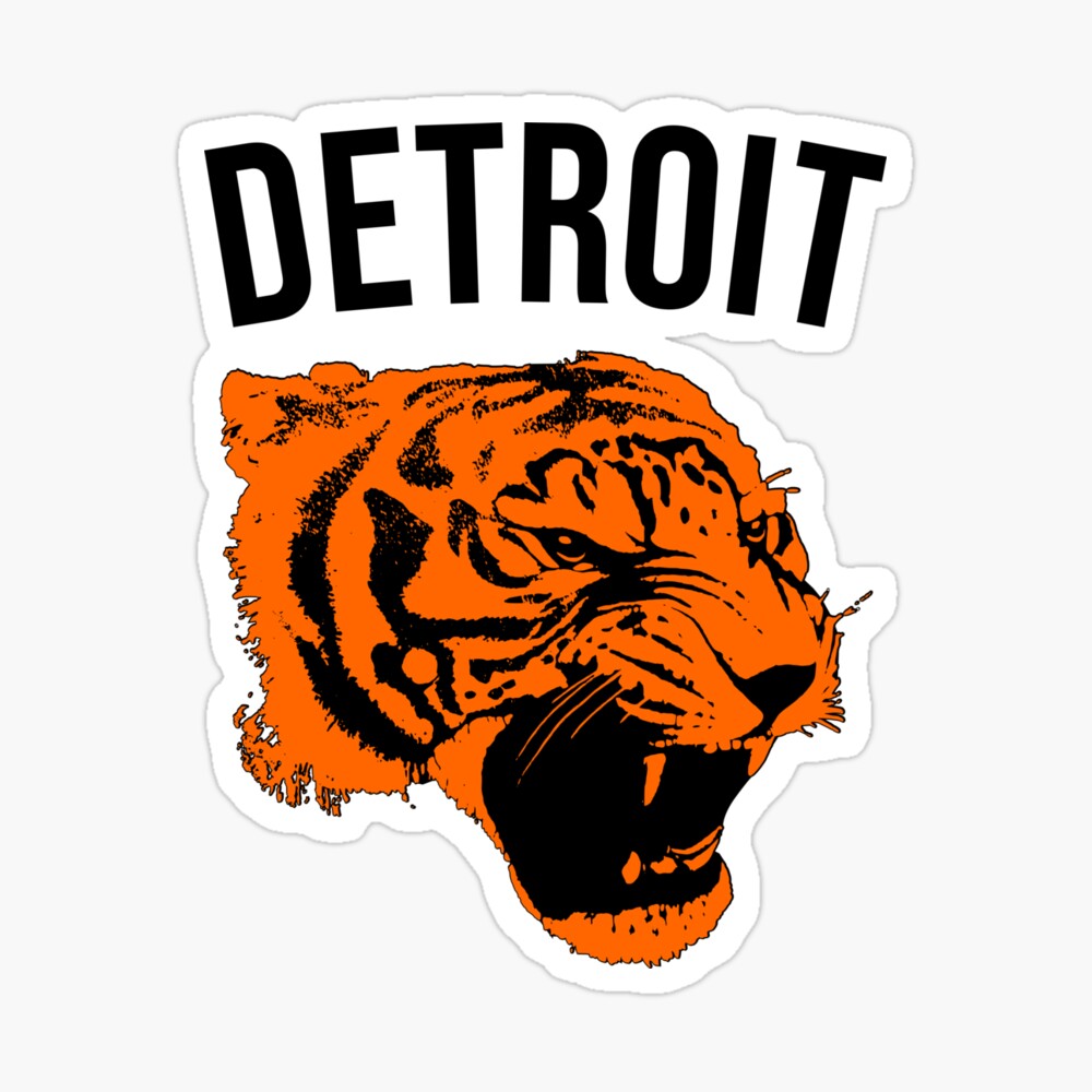 Vintage Detroit Tiger Design Poster for Sale by n--o--n