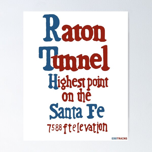 Item preview, Raton Pass Sign - Classic sign along Santa Fe Railroad designed and sold by EDO Trains.