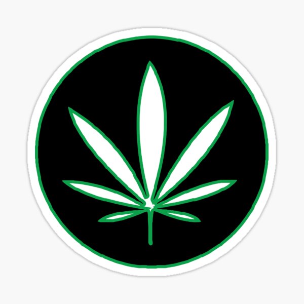 Cannabis Circle Pocket Sticker