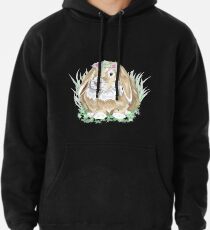 Kaninchen Blumen Sticker Kaninchen Blumenkranz Hoodie