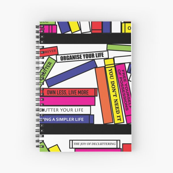 Pop Art Bookshelf Spiral Notebook