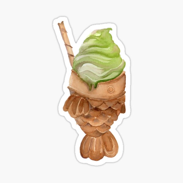 Matcha Taiyaki Sticker